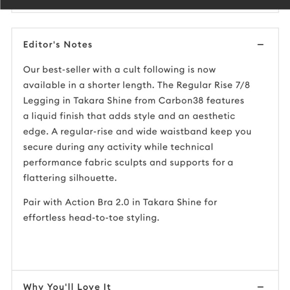 Carbon38 Regular Rise 7/8 Length Legging In Takara Shine Black Womens Size Large - Picture 2 of 6